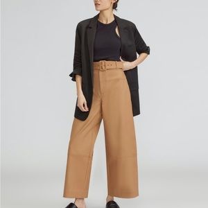 The Structured Cotton Belted Pant